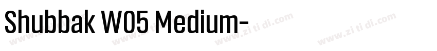 Shubbak W05 Medium字体转换